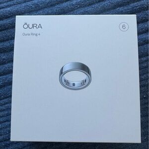 Oura Ring 4 in Sleek Silver- New in Box, Never Worn